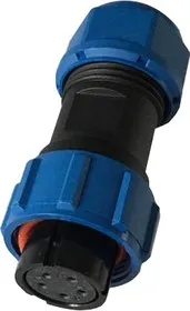 OL1710/S5, Разъем герметичный 5pin розетка на кабель с гайкой