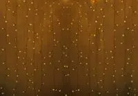 235-151-6, Гирлянда Светодиодный Дождь 2х3м, постоянное свечение, прозрачный провод, 230 В, диоды ЖЁЛТЫЕ, 448