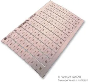 023300227, Маркер клеммной колодки, полоска / карта для маркировки, Клеммными колодками, 1 - 10, 6 мм