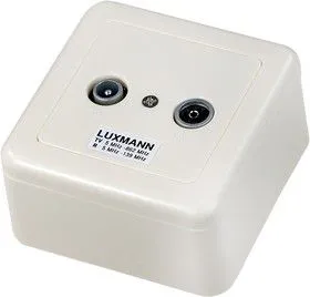506-101-0 РОЗЕТКА TV/R LUXMANN CWS-101 ОКОНЕЧНАЯ БЕЖЕВАЯ