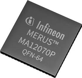 MA12070PXUMA1, Усилитель звуковой мощности, 30 Вт, D, 2 канала, 4V to 26V, QFN-EP, 64 вывод(-ов)