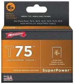 AR-7510 , Скобы 16мм для T75, 1000 шт.