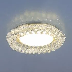 1063 GX53 / Светильник встраиваемый GD/CL золото/прозрачный