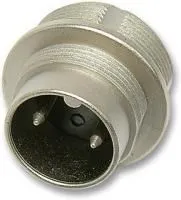 09 0107 00 03, Круглый разъем, Серия 723, Гнездо с Монтажом в Панель, 3 контакт(-ов), Контакт под Пайку