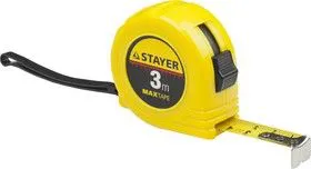34014-03-16, STAYER MaxTape 3м / 16мм рулетка в ударопрочном корпусе из ABS