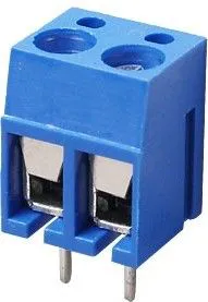 305-021-12(TB-02A), Клеммник 2-контактный, 5мм, прямой