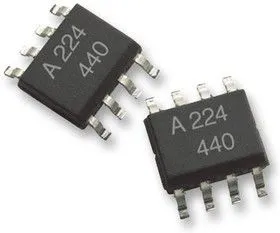ACPL-224-560E, Оптопара, с транзистором на выходе, 2 канала, SOIC, 8 вывод(-ов), 50 мА, 3 кВ, 20 %