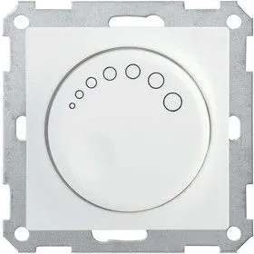 Механизм светорегулятора поворот. СП BOLERO СС10-1-1-Б 600Вт с индикацией бел. ИЭК EDB11-0600-K01