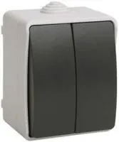 Выключатель 2-кл. ОП ФОРС 10А IP54 сер. ВС20-2-0-ФСр ИЭК EVS20-K03-10-54-DC