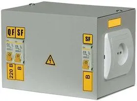 Ящик с понижающим трансформатором ЯТП 0.25 220/24B (2 авт. выкл.) ИЭК MTT12-024-0250