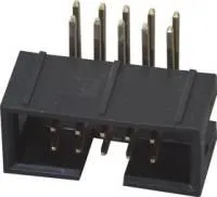 BH-10R (DS1013-10R) (IDC-10MR), Вилка на плату угловая 10 конт. 2.54мм