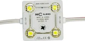 SMD-модуль 4 диода ECO LG (NC ECO4 NEW) белый (8000-8500K)