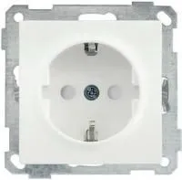 Механизм розетки СП BOLERO РС14-1-0-Б 16А защ. шторки с заземл. бел. ИЭК ERB14-K01-16-1