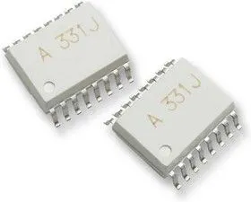 ACPL-331J-000E, Оптопара, с драйвером затвора на выходе, 1 канал, SOIC, 16 вывод(-ов), 5 кВ