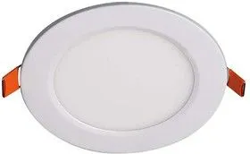 Светильник светодиодный ультратонкий встраив. PPL-R 6Вт 6500К IP40 WH d120мм круглый Jazzway 5008489A