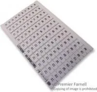 023300421, Маркеры, 21-30, белые, идентификация, 6мм x 10мм, упаковка из 10