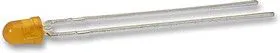 HLMP-1401, Светодиод, Желтый, Сквозное Отверстие, T-1 (3mm), 10 мА, 2 В, 585 нм