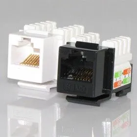 HYC-K8B2110, Розетка Keystone 8P8C (RJ-45) CAT.6, белая (PUNCH DOWN)