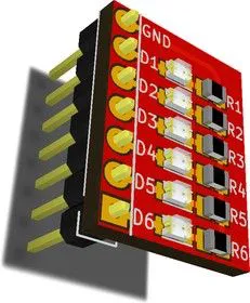 RDC1-0011, Светодиодный индикатор состояния выводов Arduino UNO, Arduino MEGA 2560