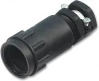 TR18AHC1N, Зажим круглого разъема, прямой, герметичный, 18, 16.6 мм, Нейлон (Полиамид), Серия Trident Ringlock