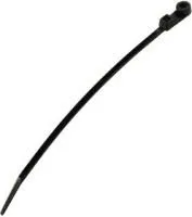 07-0155 ЧЕРНАЯ 100 ШТ, 07-0155, стяжка 150х3.6 мм под винт черная нейлон, уп.100 шт. (СВ-150)