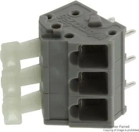 0256-0403, TERMINAL BLOCK, PCB, 3 POSITION, 28-12AWG