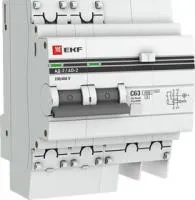 Выключатель авт. диф. тока 2п 4мод. C 50А 30мА тип AC 4.5кА АД-2 PROxima EKF DA2-50-30-pro