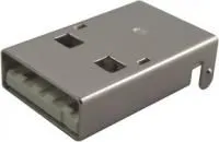MCKUSBX-SMT2AP1S-W30, Разъем USB, USB Типа A, Штекер, 4 вывод(-ов), Поверхностный Монтаж, Прямой Угол
