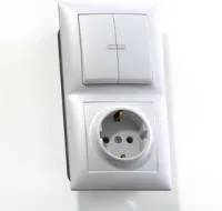 Блок СП БКВР-421 Селена (2-кл. выкл. и индик.+ розетка с заземл.) бел. Кунцево 8217