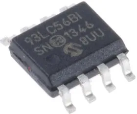 93LC56B-I/SN, Микросхема памяти, EEPROM, 2Kb (128 x 16), SPI, 2МГц [SOIC-8]
