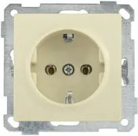 Механизм розетки СП BOLERO РС11-1-0-Б 16А с заземл. крем. ИЭК ERB11-K33-16