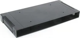 G17082UBK, Корпус для РЭА 431х203х86, пластик, черный, с вентиляционными отверстиями