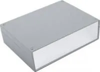 G716A, Корпус для РЭА 225х165х65мм, пластик, темно-серый, алюминиевая панель