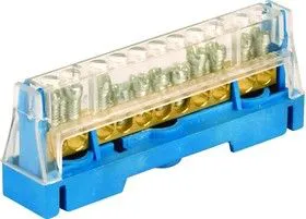 Клемма винт. п/п 15х5.5ммх1 зел. на DIN-рейку DKC T1615