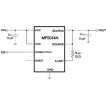 MP5014AGJ-P, Power Load Distribution Switch, Active High, 1 Output, 13.8 V Input, 5 A, 0.036 ohm, TSOT-23-8