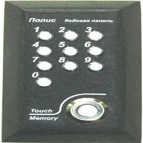Полис-51ТМ Накладная кодонаборная панель с встроенным контроллером Touch Memory