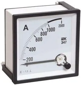 Амперметр Э47 72х72мм 100/5А кл. точн. 1.5 ИЭК IPA10-6-0100-E