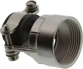 UT016AC, Зажим круглого разъема, прямой с зажимом кабеля, 16, 13 мм, Металл, Серия Trim Trio UTO