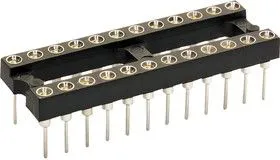 110-93-306-41-001000, ИС и гнездо компонента, 6 контакт(-ов), Гнездо DIP, 2.54 мм, 110 Series, 7.62 мм