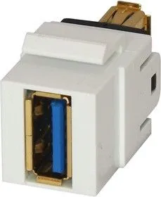 KCUAA311WH, Переходник Keystone гнездо USB 3.0 A в гнездо A