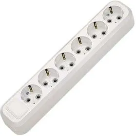 Колодка удлинителя 6-м с заземл. Makel MGP 181