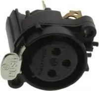 NC3FAAV1, Аудио разъем XLR, 3 контакт(-ов), Гнездо, Монтаж на Печатную Плату, Контакты с Покрытием из Золота