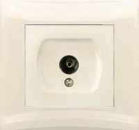 V01-12-T11-S (Розетка 1-мест. TV (крем), в сб. Magenta)