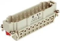 09 34 016 2601, RECTANGULAR HAN INSERT, PLUG 16WAY SCREW