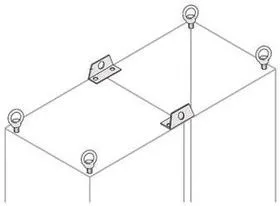 Комплект петель для подъема шкафа (уп.4 шт) ABB AA9610
