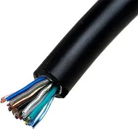 LCS-21, Кабель SCART21C+1 в экране, D=10.00мм, черный, 50м на катушке