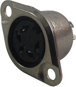 0103 05-1, Разъем DIN Аудио / Видео, 5 контакт(-ов), Гнездо, Монтаж в Панель, Пайка