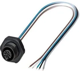 1436356, Датчик Кабеля, плоский, M12 Straight Receptacle to Free End, 500 мм, 19.6