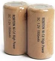 1500NCSC, Аккумулятор никель-кадмиевый Ni-Cd 1500mAh (1шт) 1.2В(23х43мм)