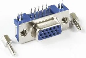 DHR15FS (DS1038-01-15F), Гнездо укороченное 15 pin высокой плотности на плату